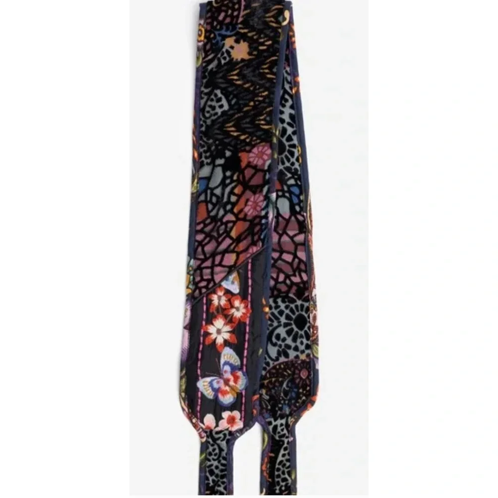 NWOT Johnny Was Catherine Belt Soundbath Navah Velvet Burnout Embroidered Boho